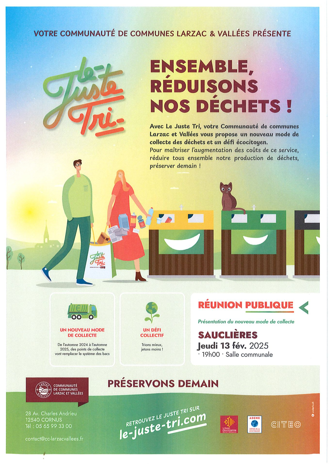 Lire la suite à propos de l’article REUNION PUBLIQUE LE 13 FEVRIER 2025 A 19H SALLE COMMUNALE SAUCLIERES